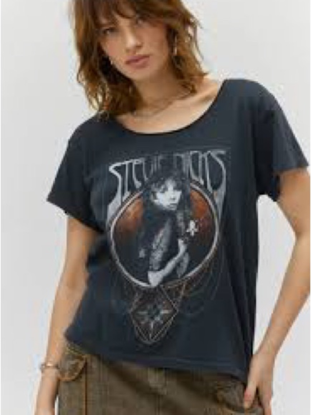 Daydreamer Stevie Nicks Scoop Neck Tee Size XS Fleetwood Mac Boho Gypsy